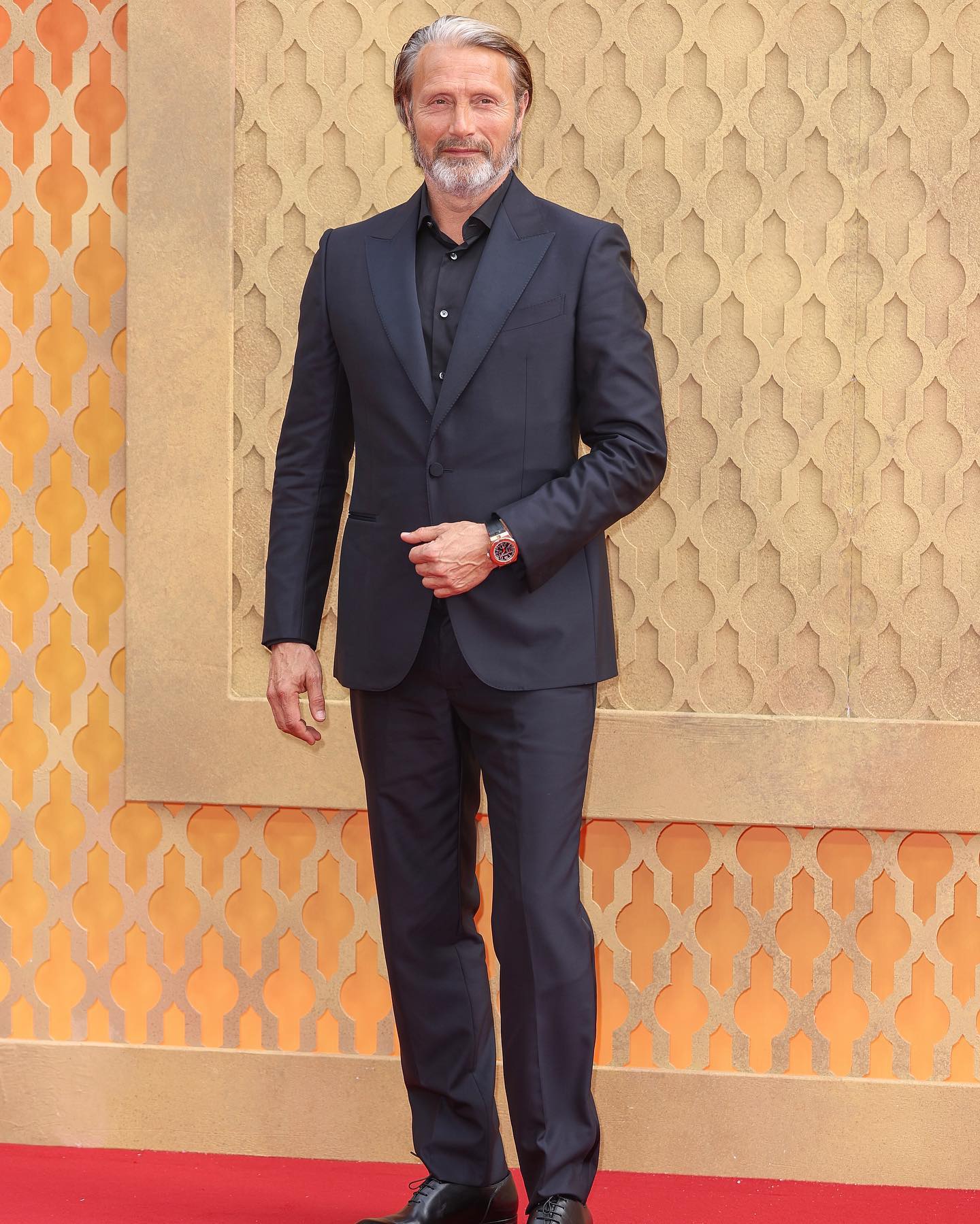 Mads Mikkelsen on the red carpet at a premiere